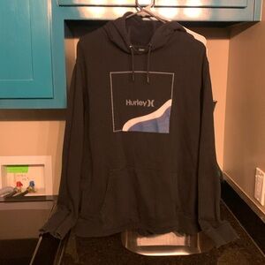 Black Hurley sweatshirt 50% cotton blend.